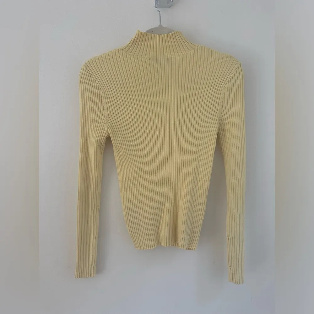 Zara Ribbed High Neck Top - Image 2