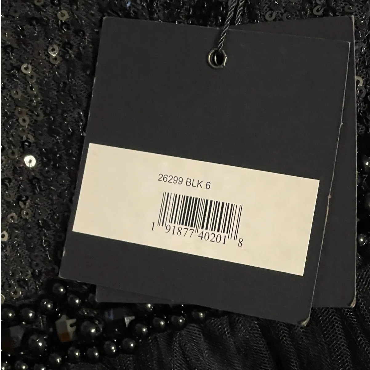 Mac Duggal NEW Size 6 Black Long Sleeve Ruffle Tiered Midi Dress Style 26299 - Image 8