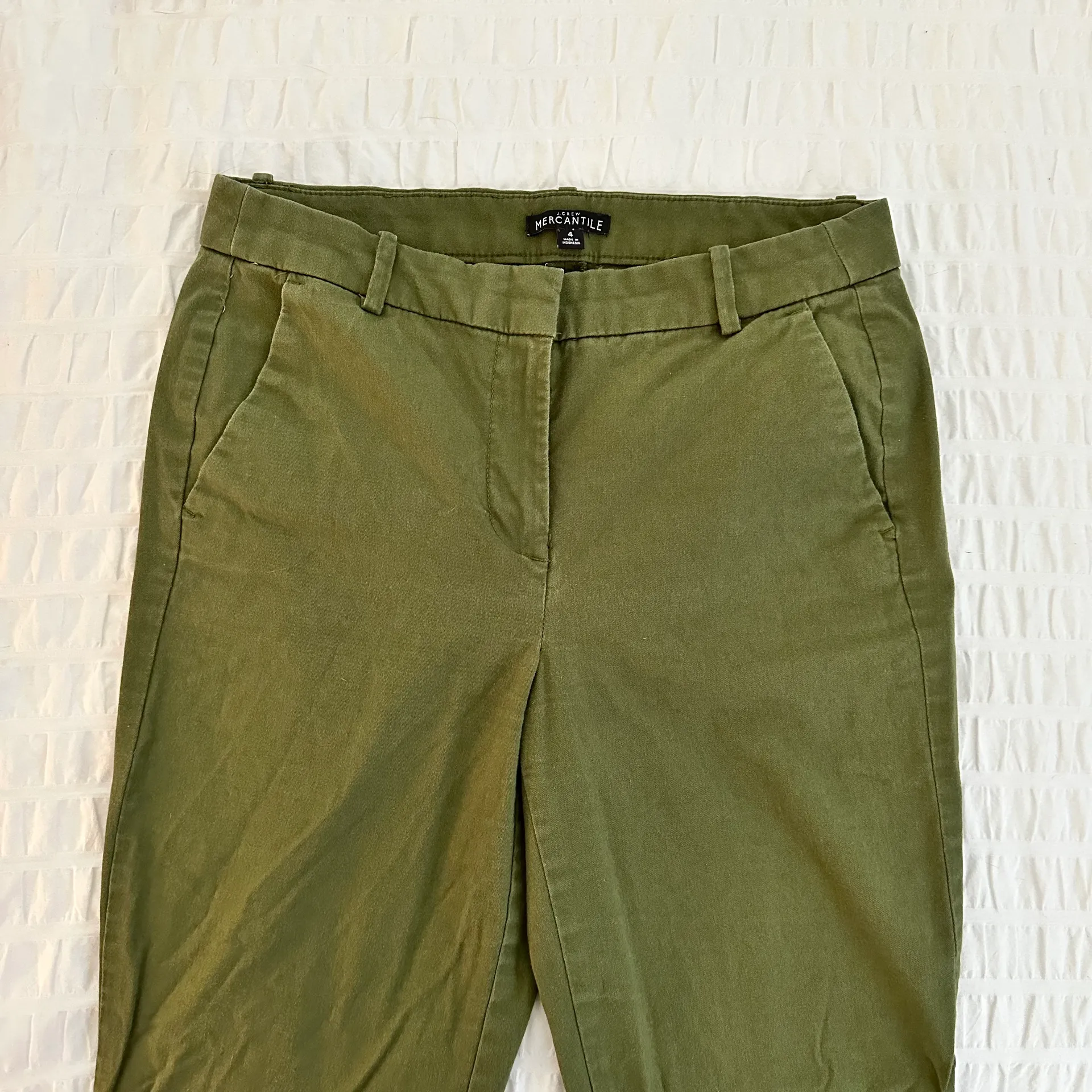 J. Crew Green Ankle Pants - Image 3