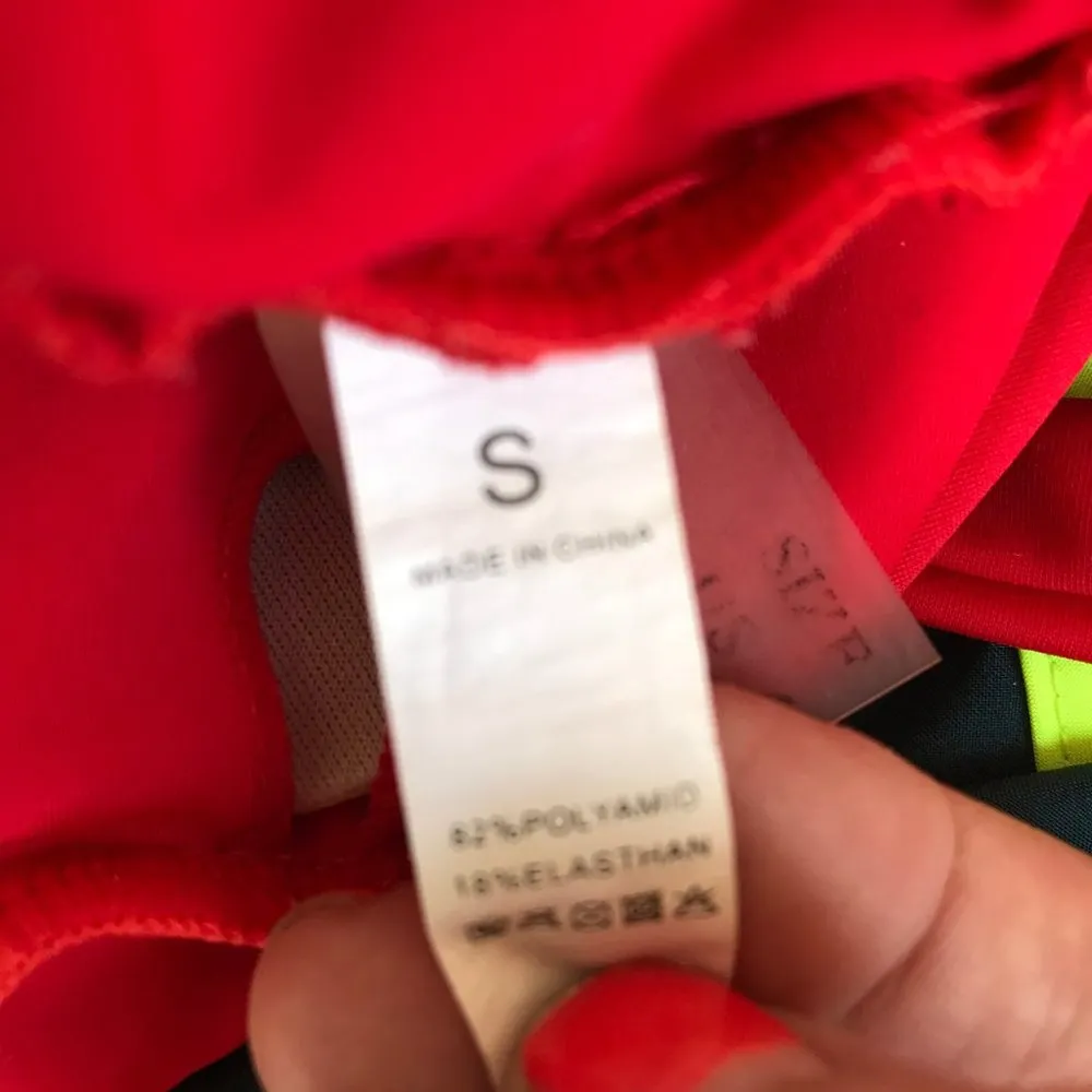 Zaful Red Bikini Top Small Size 4 Front Ties EUC - Image 12