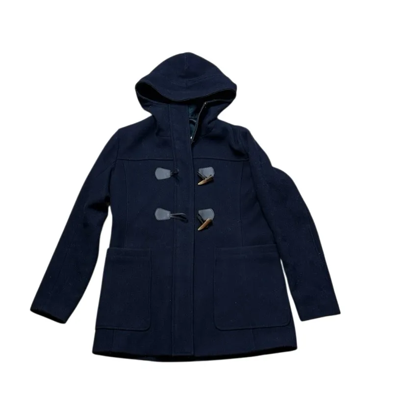 Pendleton Blue Virgin Wool Hooded Toggle Button Coat Women’s 8 - Image 4