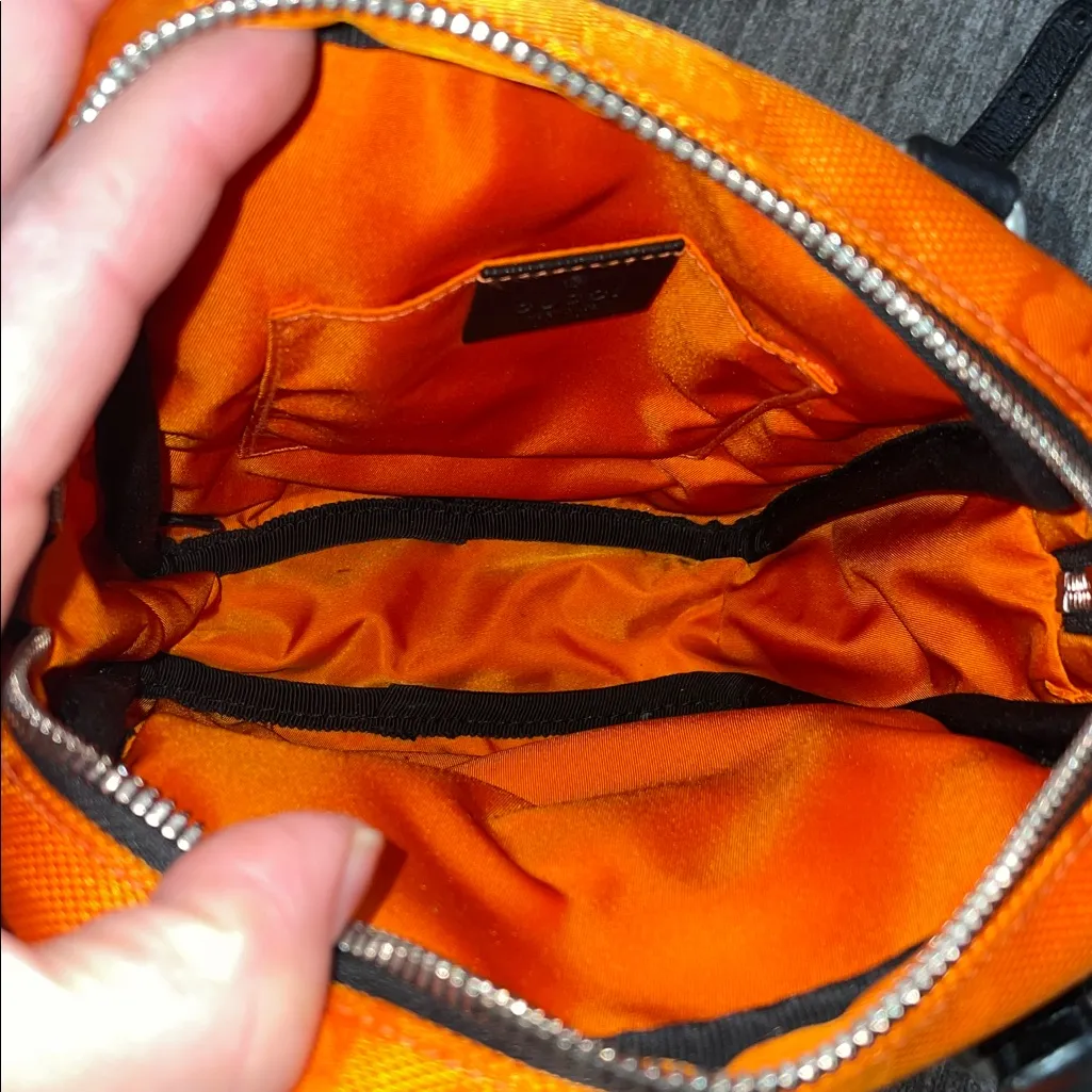 GUCCI GG Nylon Monogram Off The Grid Shoulder Crossbody Bag Orange - Image 7