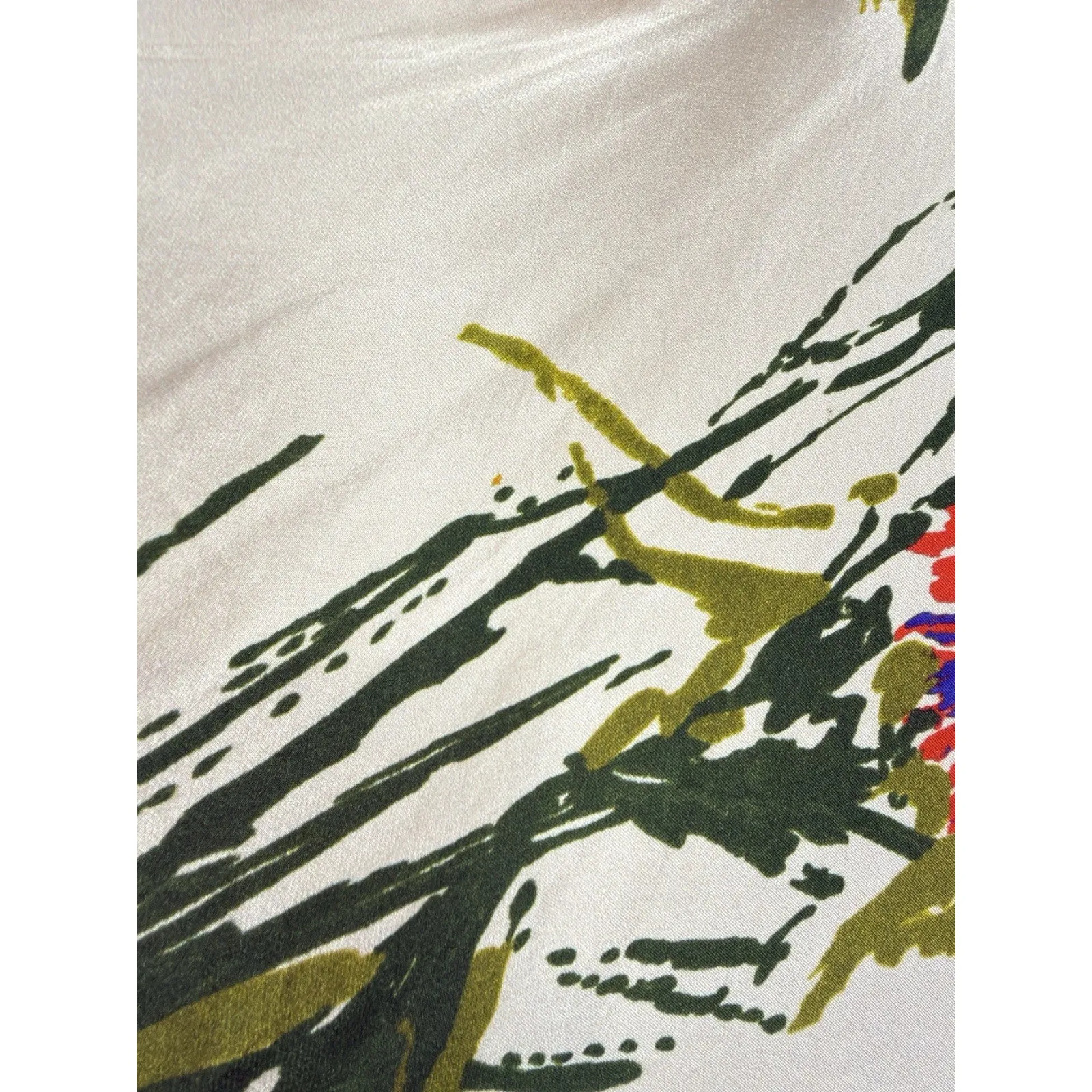 GHOST London Floral Caftan Kimono Dress Womens Size L Viscose Red Blue Print Size L - Image 6