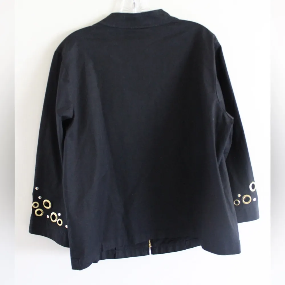 Bob Mackie Wearable Art Black Jacket - Image 5