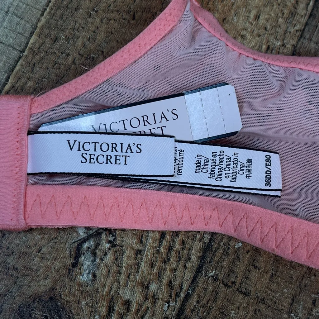 Victoria's Secret NEW  Lace Dream Angels Underwire Pushup Bra 36DD Floral - Image 5