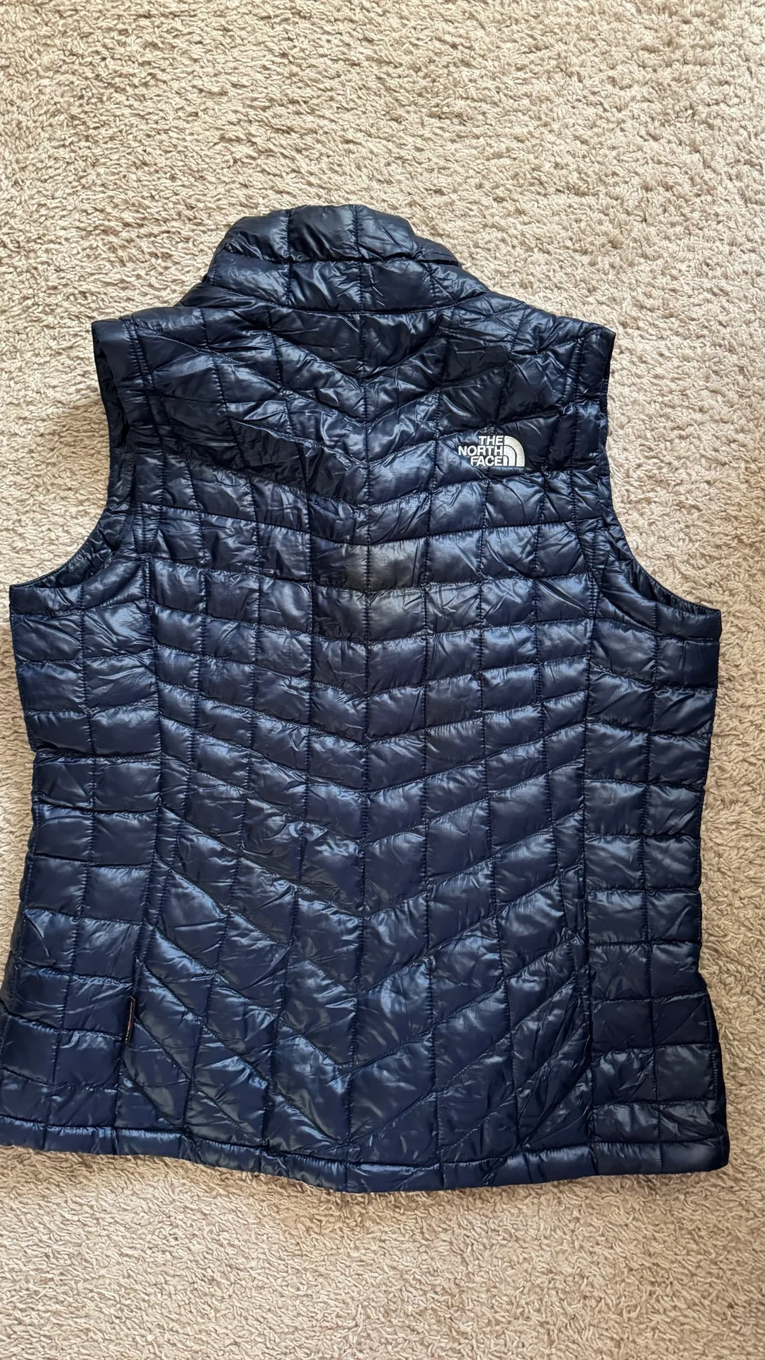 The North Face Women’s Navy Thermoball Puffer Vest - Image 2