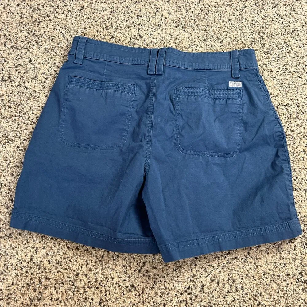Eddie Bauer Womens Blue Chino Shorts Size 4 Aspire 4" Inseam - Image 3