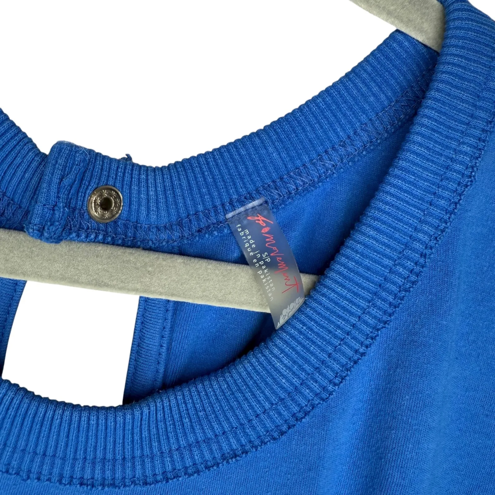 Free People Blue Sleeveless Jogger Jumpsuit Casual‎ Relaxed Fit Women's - Image 10