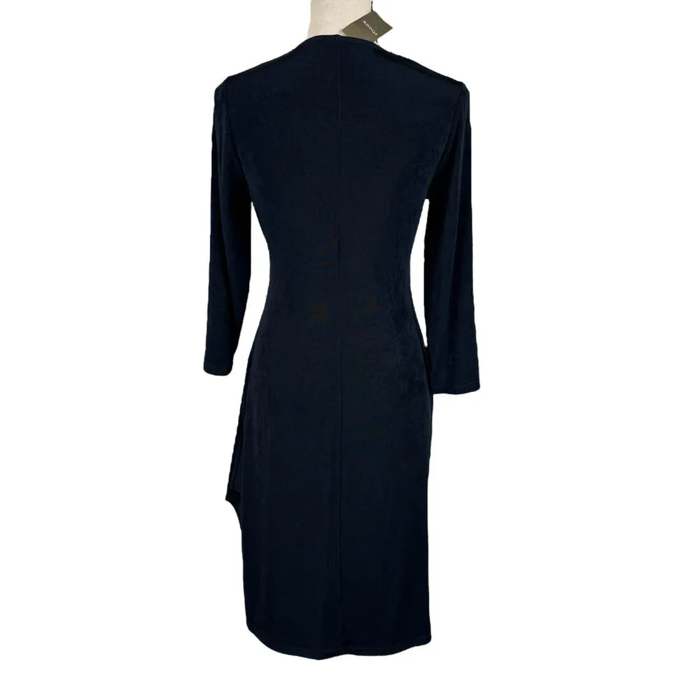 Travelers by Chico’s SZ 0 (Small) A-Line Dress Liquid Knit Faux Wrap Stretch New - Image 4