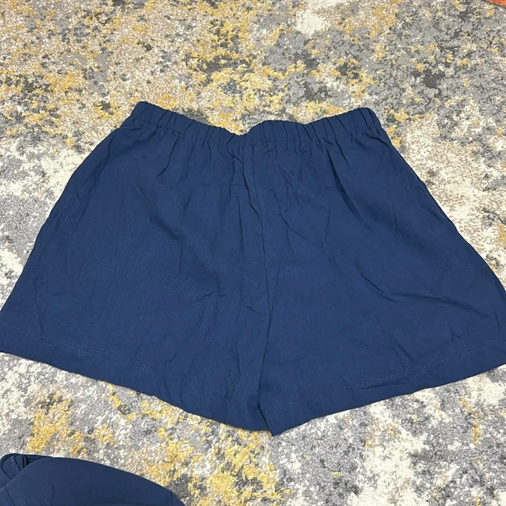 Slayr Marynarka I Szorty Z Kamizelką I Jednokolorowymi Guzikami Z Przodu - Image 7