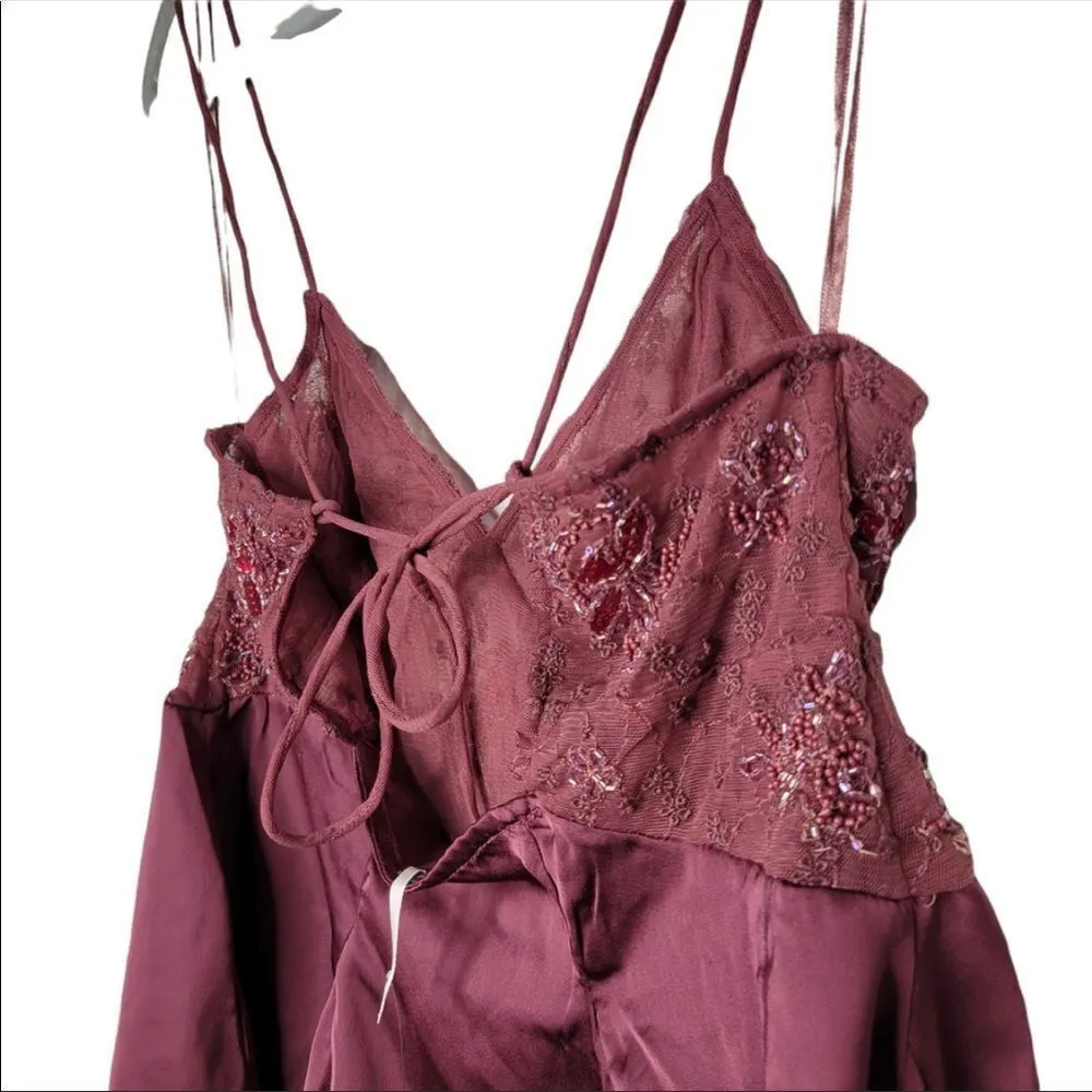 ✨NWOT✨FP Beaded Lace Satin Cami✨ - Image 3