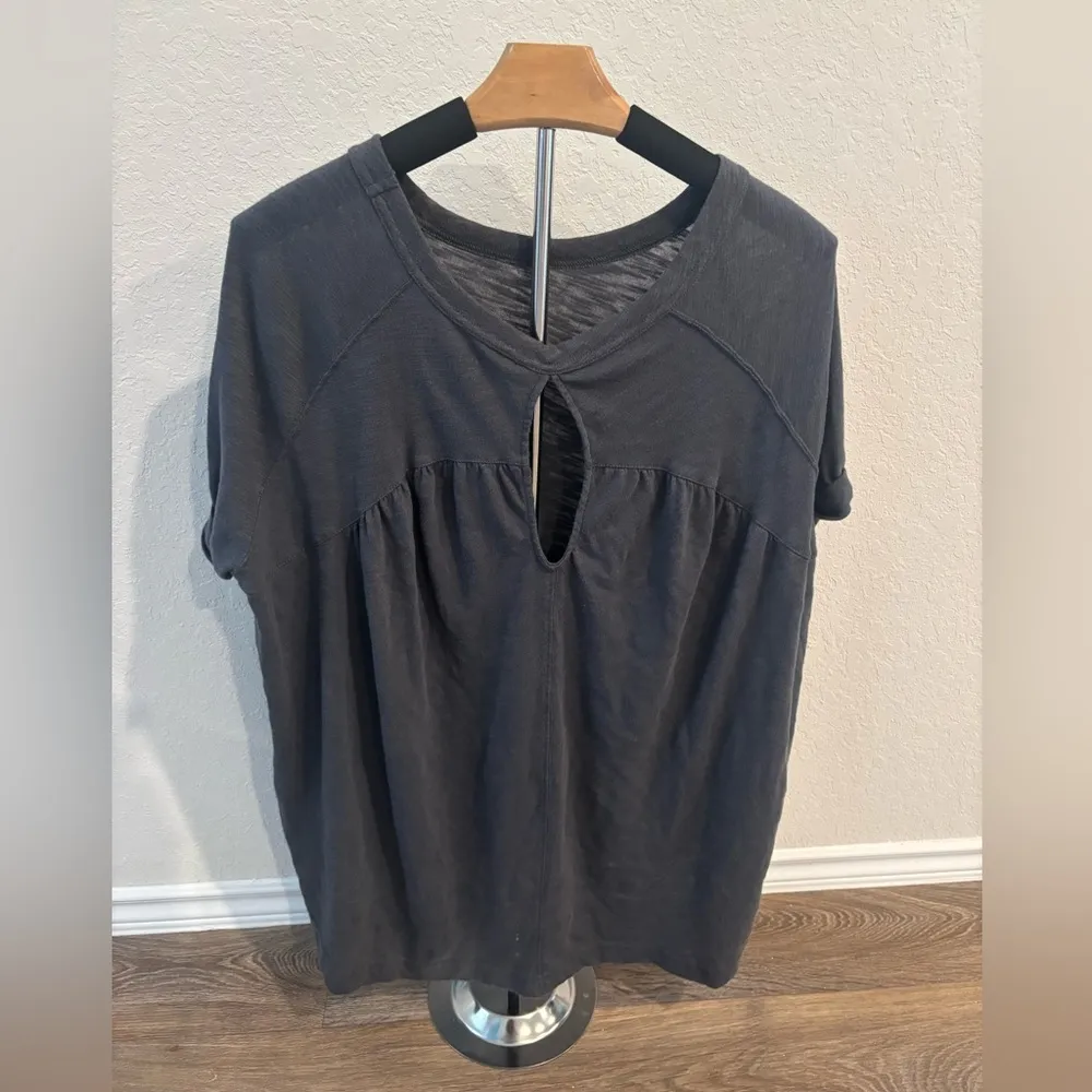 American Eagle Oversized Grey SS Shirt - Sz Small - Image 2