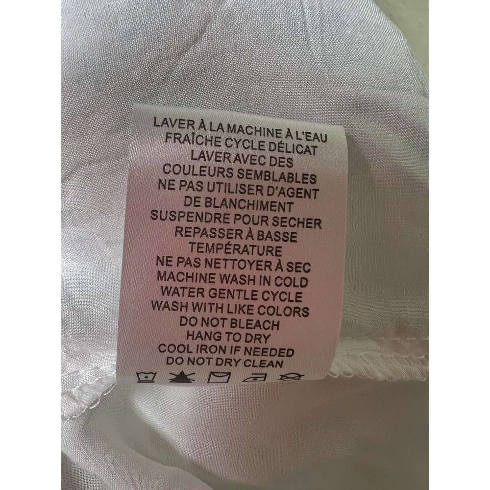 HOUSE OF HARLOW 1960 Mini Dress Mint Green Paisley Smocked Women’s Size Small - Image 10