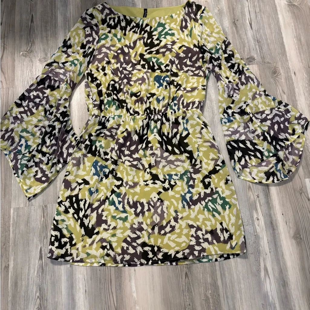 W118 by Walter Baker Multicolor Long Sleeve Dress - Image 7