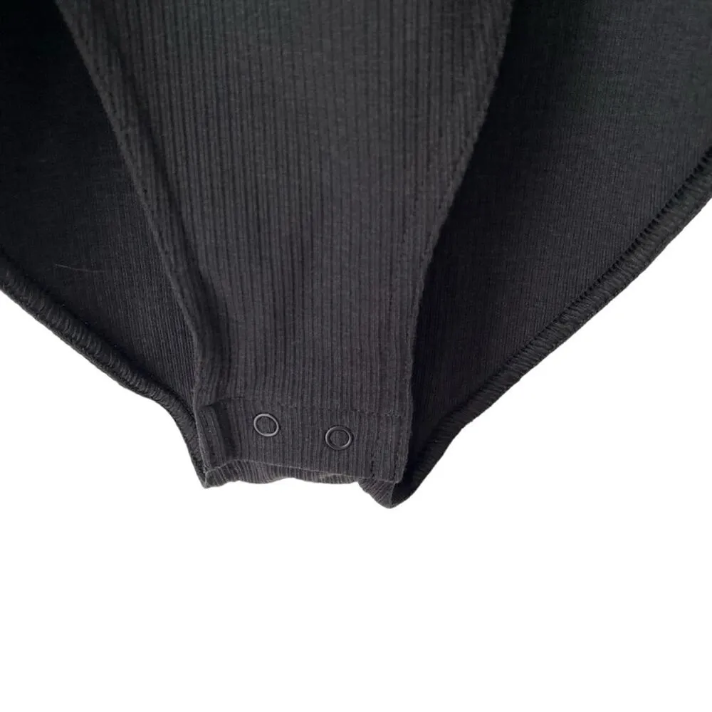 Adidas Black Rib Black Bodysuit NWTS size Large - Image 6