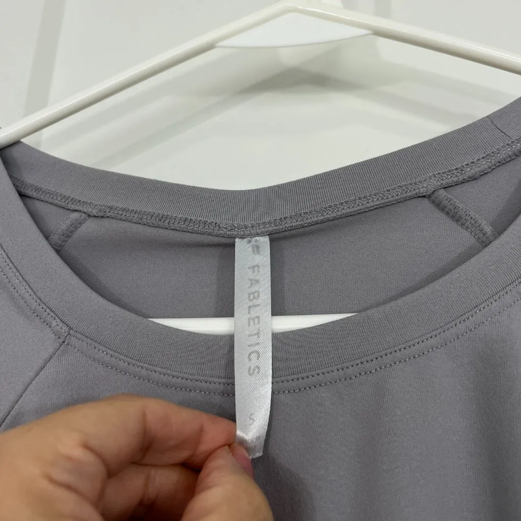 Fabletics Small Grey Cashel Adjustable Long Sleeve Top - Image 5