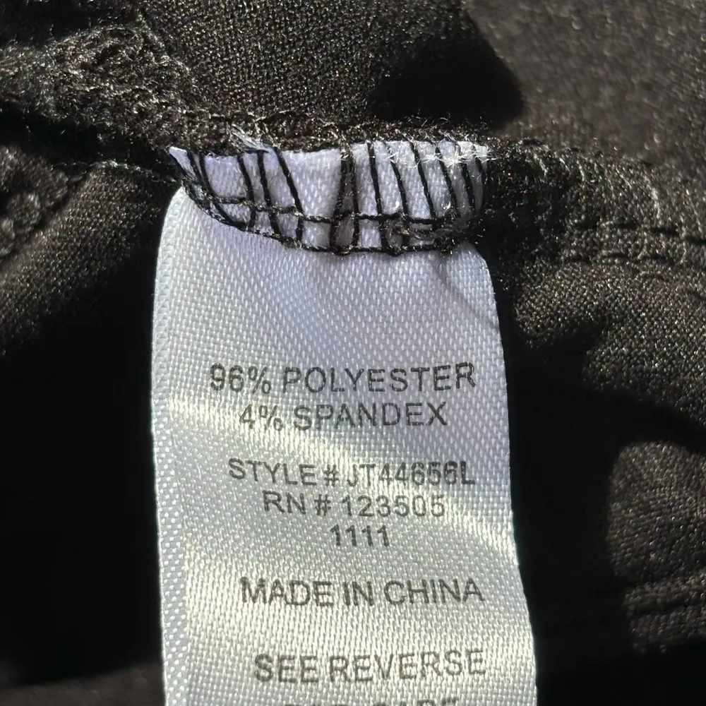 Heart & Hips  Black Long Sleeve Backless Top Size Large - Image 10