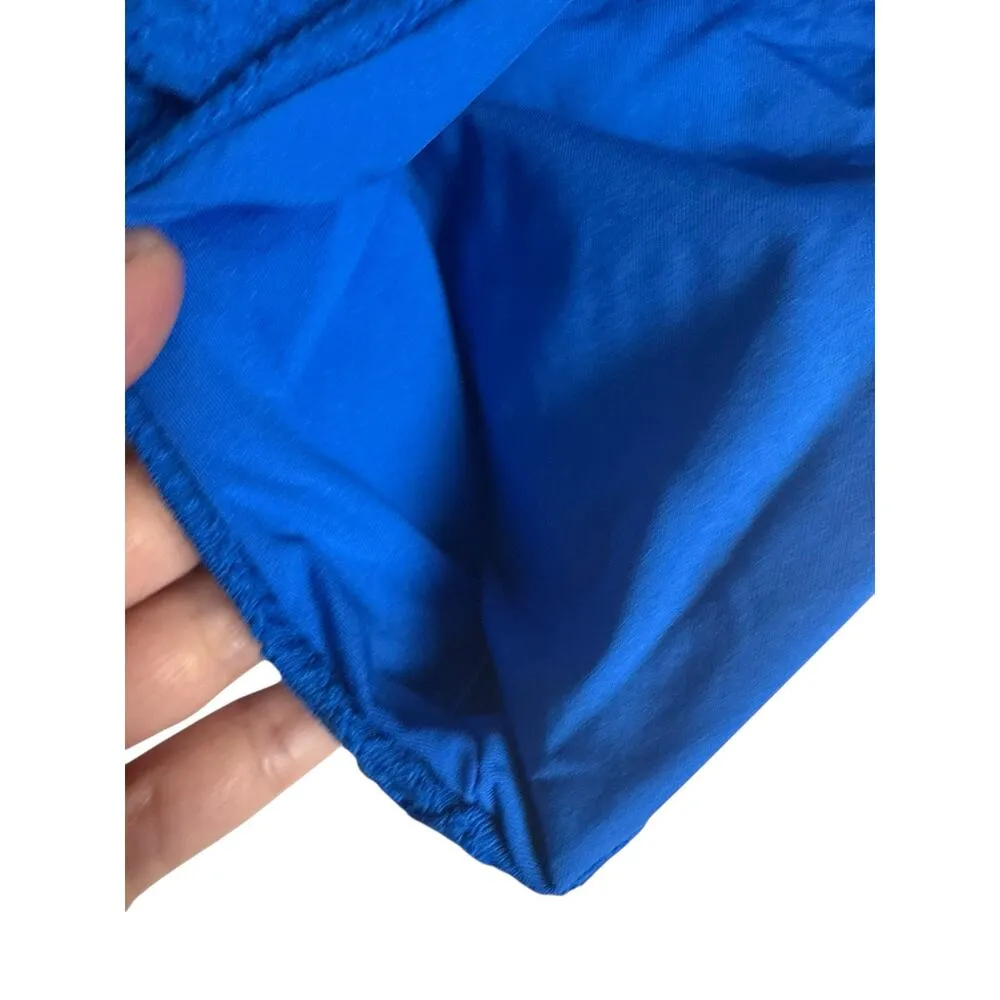 BECCA Blue Gracie O-Ring Sides Ribbed Hipster Bikini Swimsuit Bottoms Size Large - Image 8