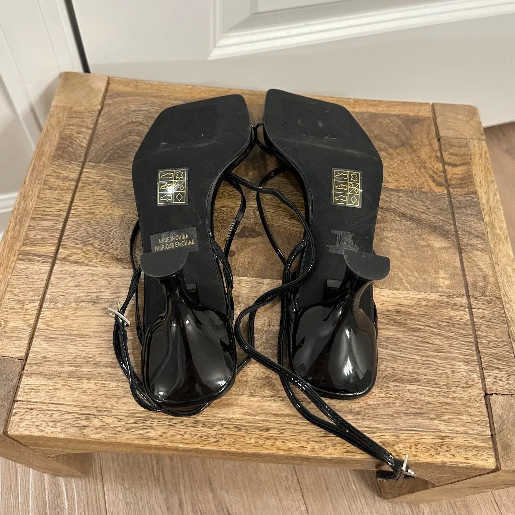 JEFFREY CAMPBELL Fluxx Kitten Heels in Black Patent Size US 7 - Image 12