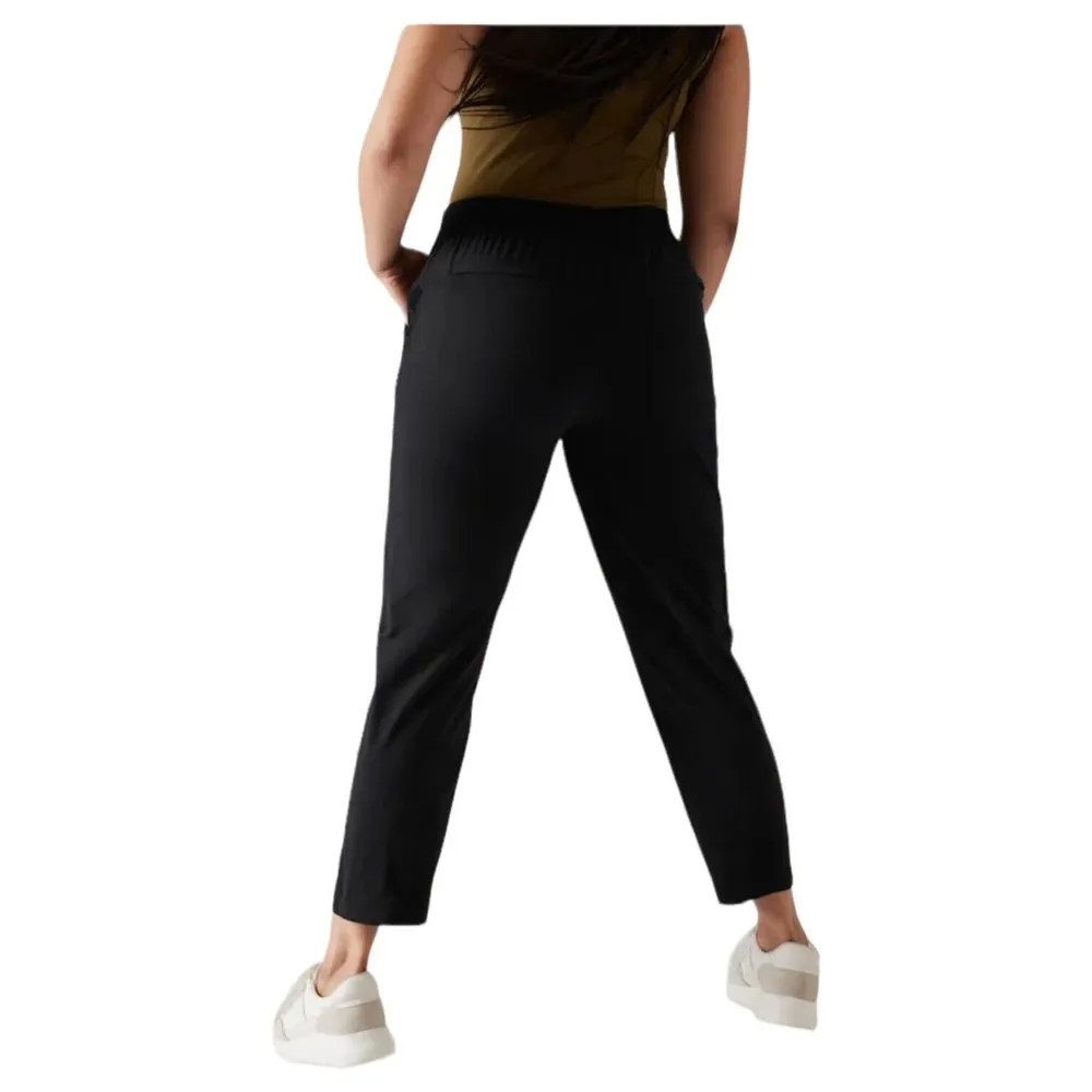 New Athleta Pants Womens 20 Brooklyn Mid Rise Ankle Lightweight Cropped Black - Image 15