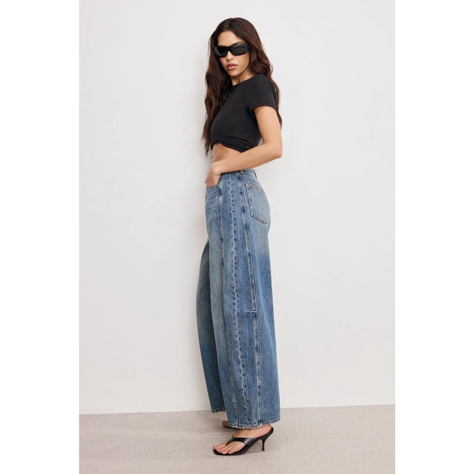 Good American / GOOD EXTREME BARREL JEANS Size Indigo Women’s New 0/25 - Image 2