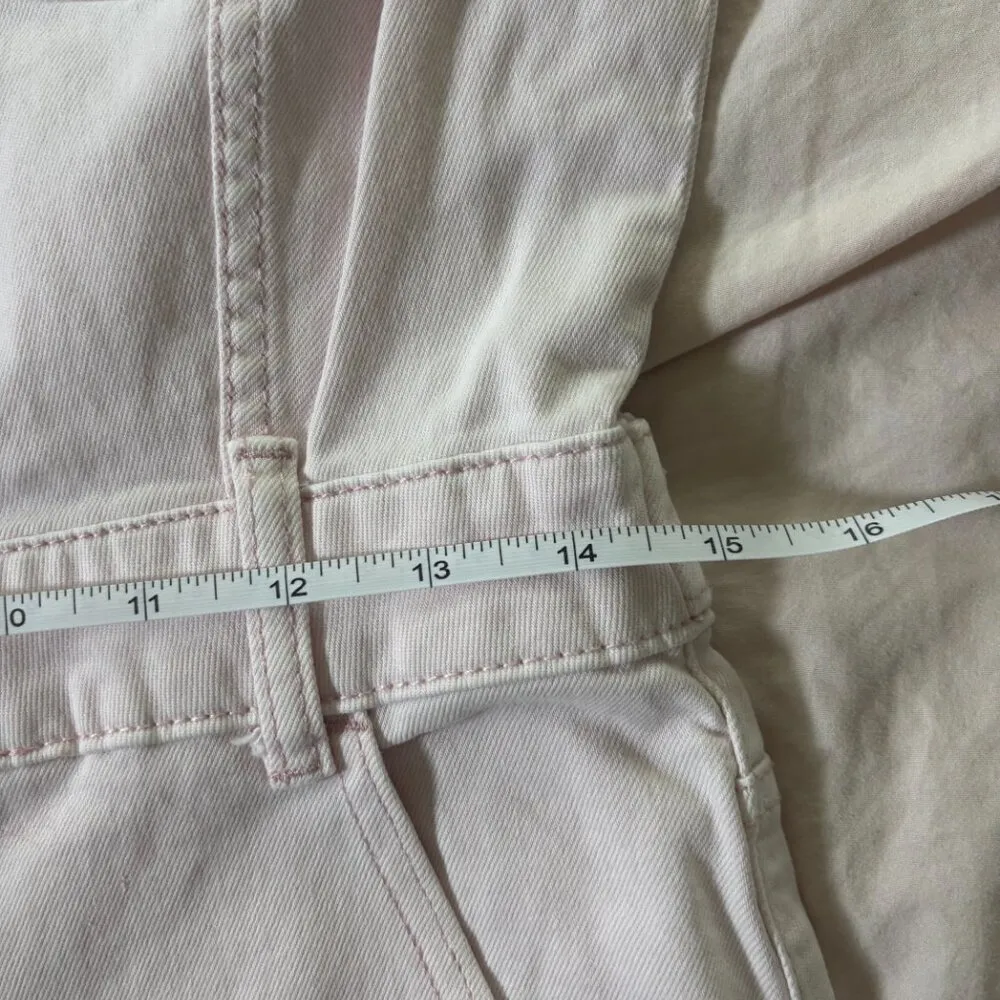 NWOT Juicy Couture Utility Jumpsuit Pink Marshmallow Denim Small - Image 5