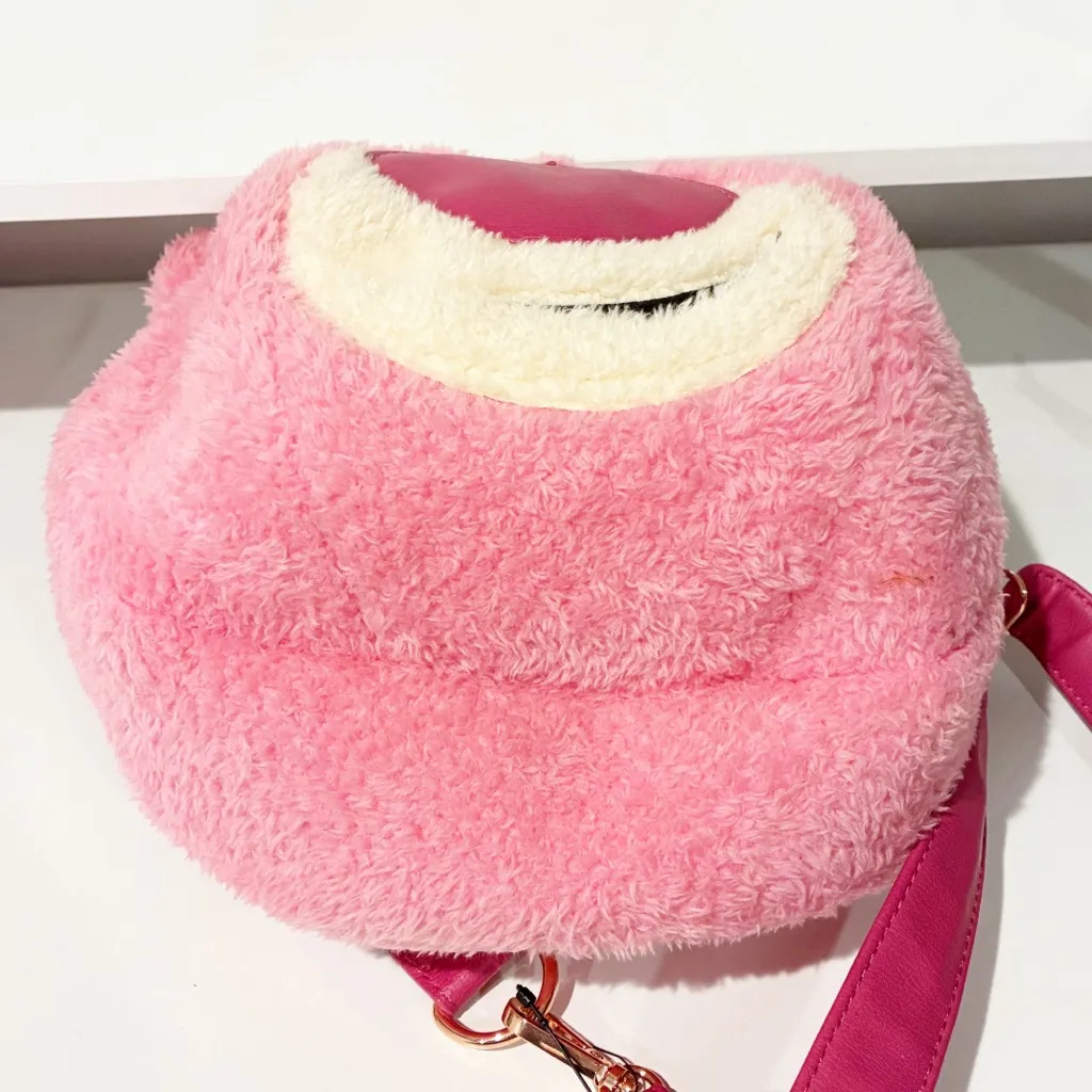 Loungefly Disney Lotso Bear Toy Story  Scented Fuzzy Shoulder Bag and Pouch Set - Image 5