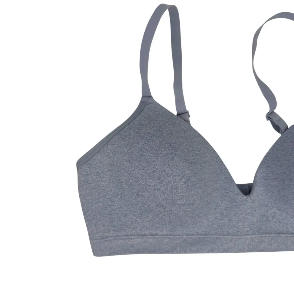 ThirdLove Form 360 Fit Wireless Bra Padded Lined Heather Blue Size Large - Image 3