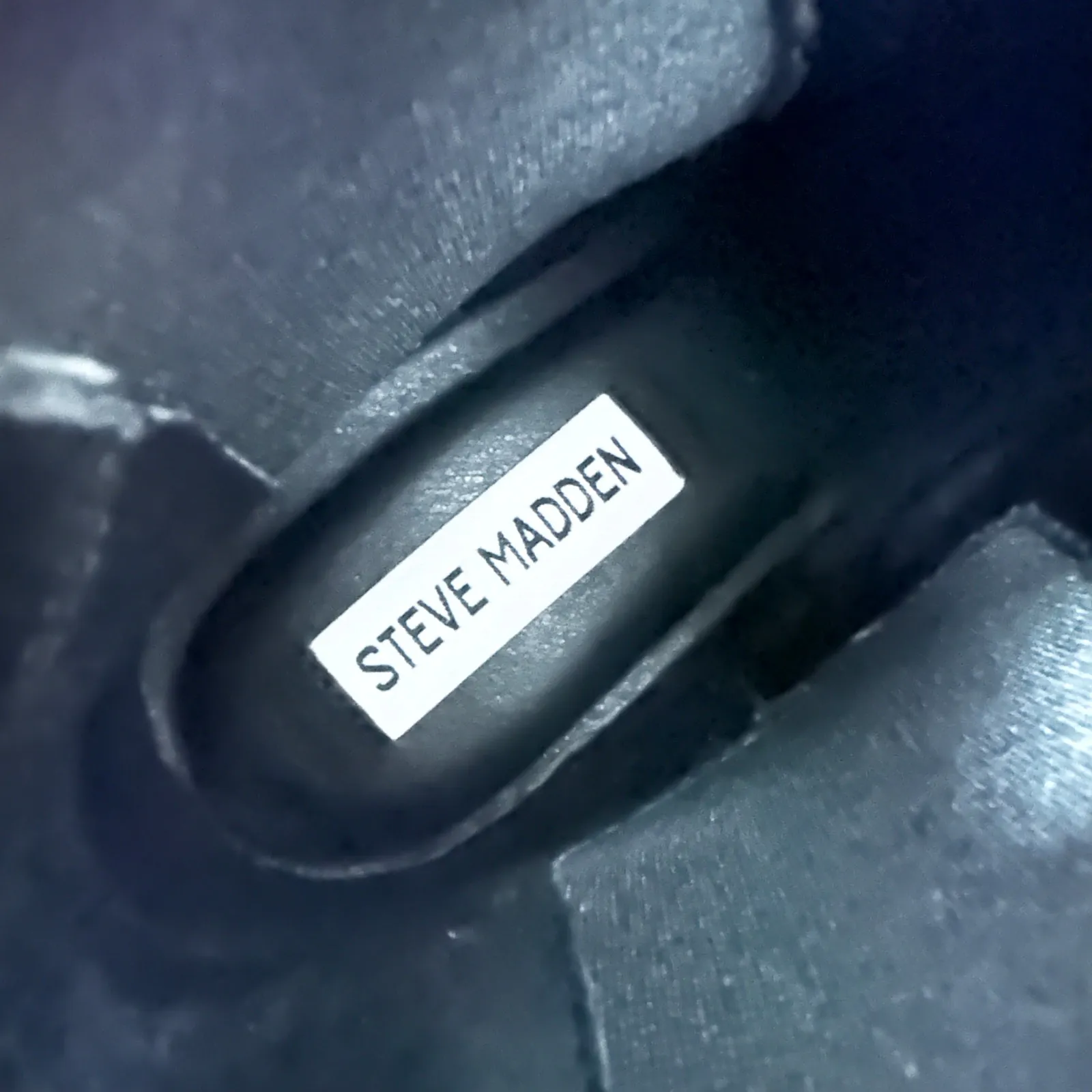 Steve Madden Devan Black Leather Croc Heel Slip On Chelsea Ankle Boot 6.5 - Image 8