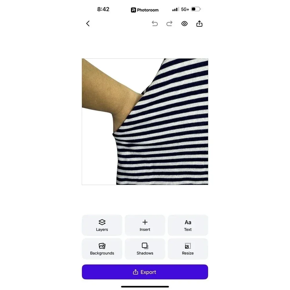 Nine Britton Floral Embroidered Striped Midi Dress Size S Lagenlook Boho Romance - Image 3