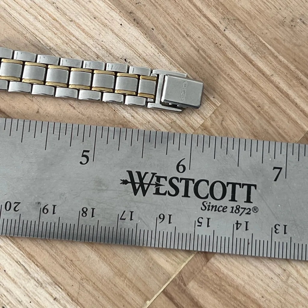 Seiko Ladies Watch Spiral Stainless Dial Gold-Tone Markers Two-Tone Bracelet - Image 13