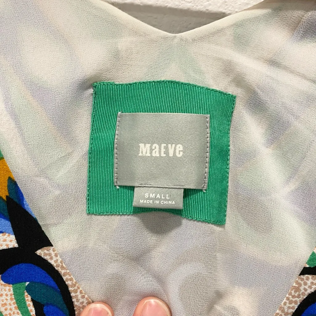 Maeve by Anthropologie Women's Floral V-Neck Midi Dress - Small - Image 3