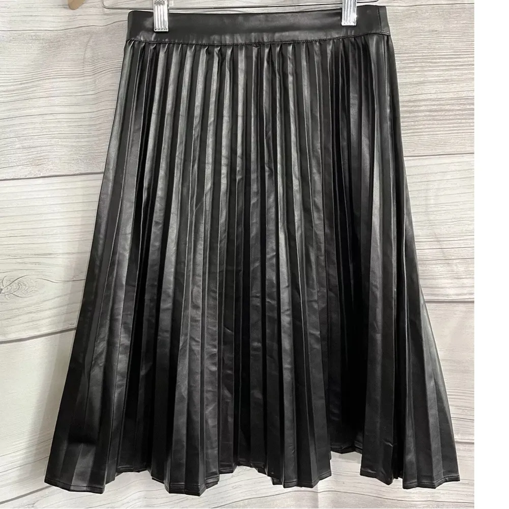 Monteau faux leather pleaded skirt - Image 3