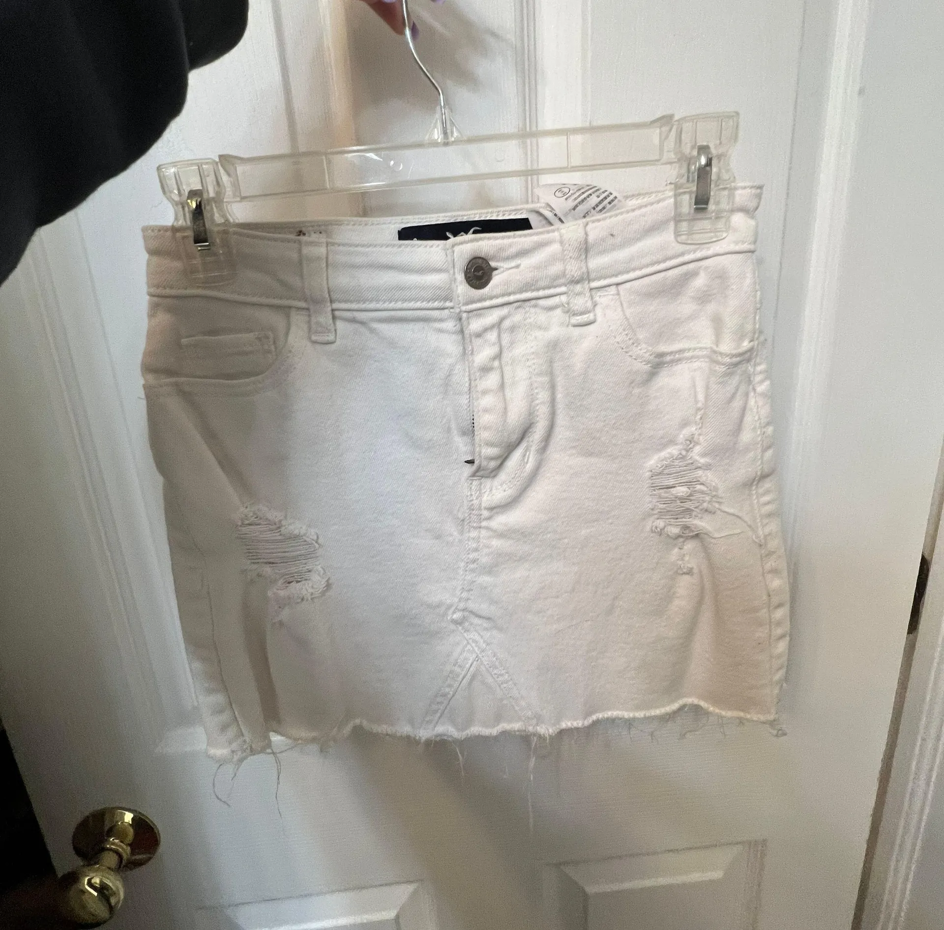 White Jean Skirt - Image 2