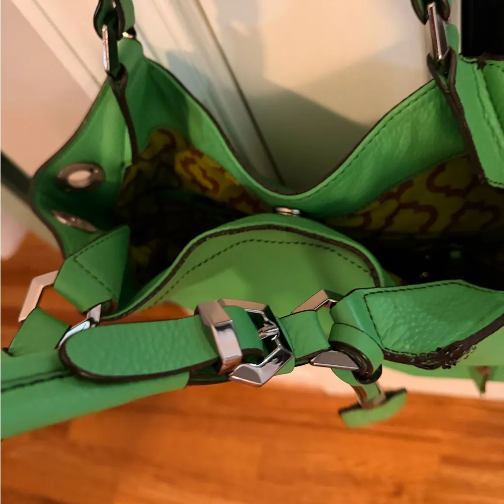 OrYANY Green Leather Tote Bag - Image 3