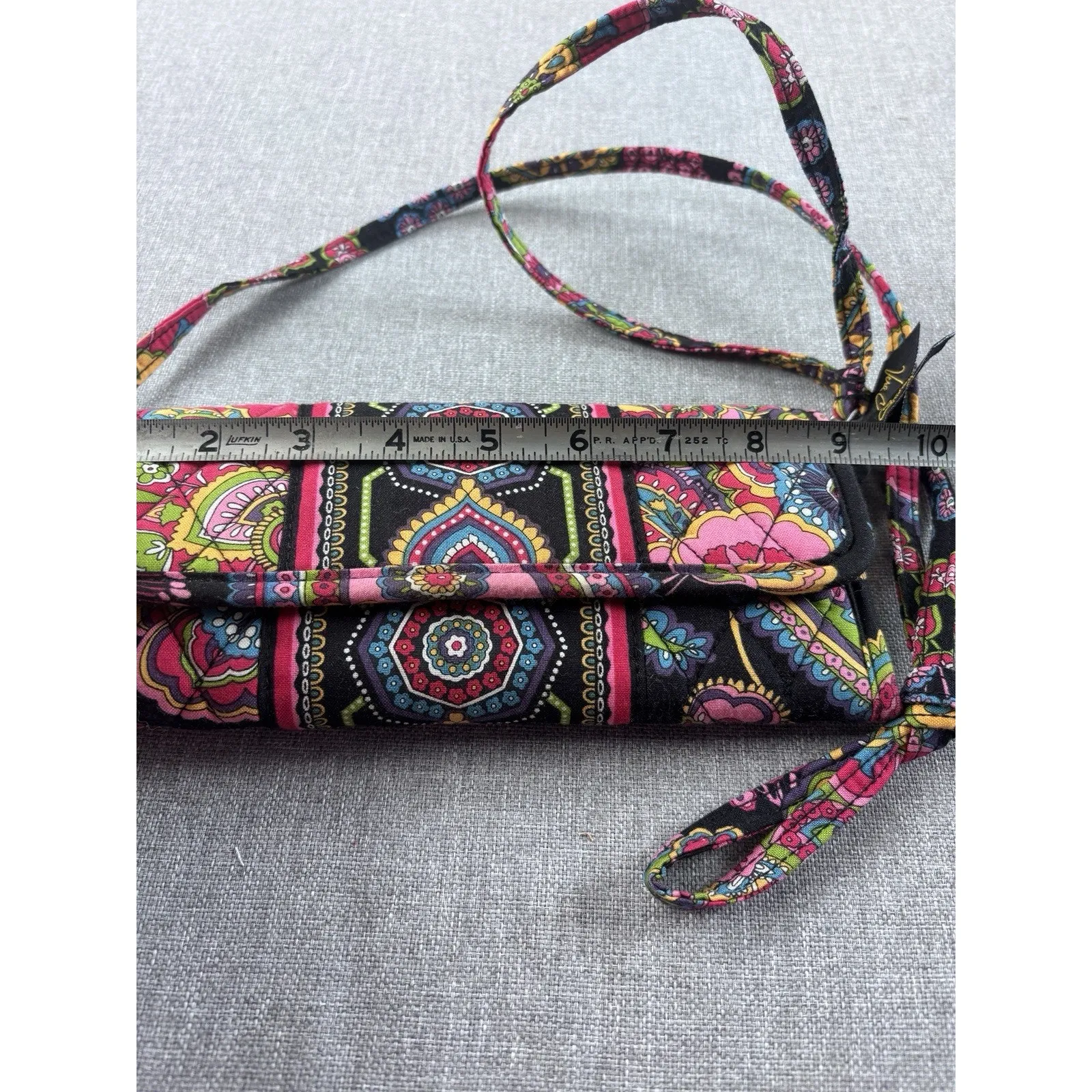 Vera Bradley Purse Bag Magnetic Crossbody Wallet Symphony in Hue Clutch Triple - Image 3