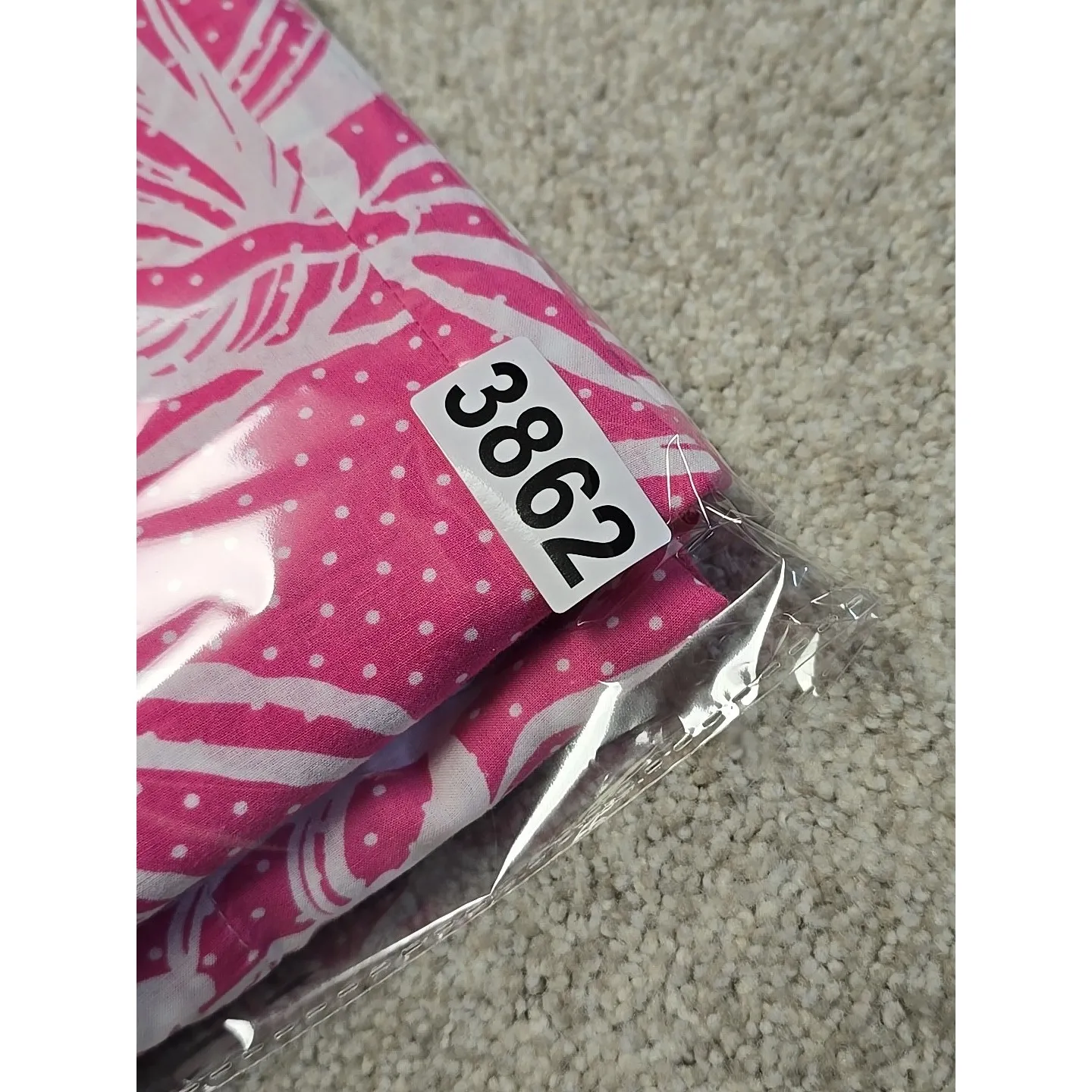 Lilly Pulitzer Sleepwear Pajama Set Seashell Dots Bright Pink White Cotton XS - Image 8