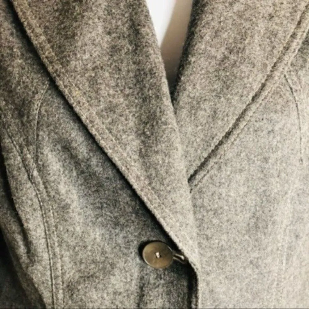 Olsen Europe Work Blazer Classic Virgin Wool Gray 8 - Image 8