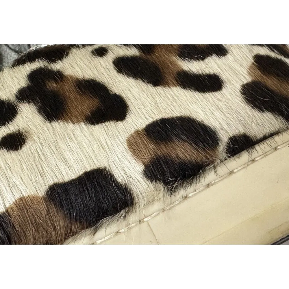 P448 John Cow Genuine Calf Hair Sneakers Leopard You Can Surf Later Shoes Sz 36 - Image 15