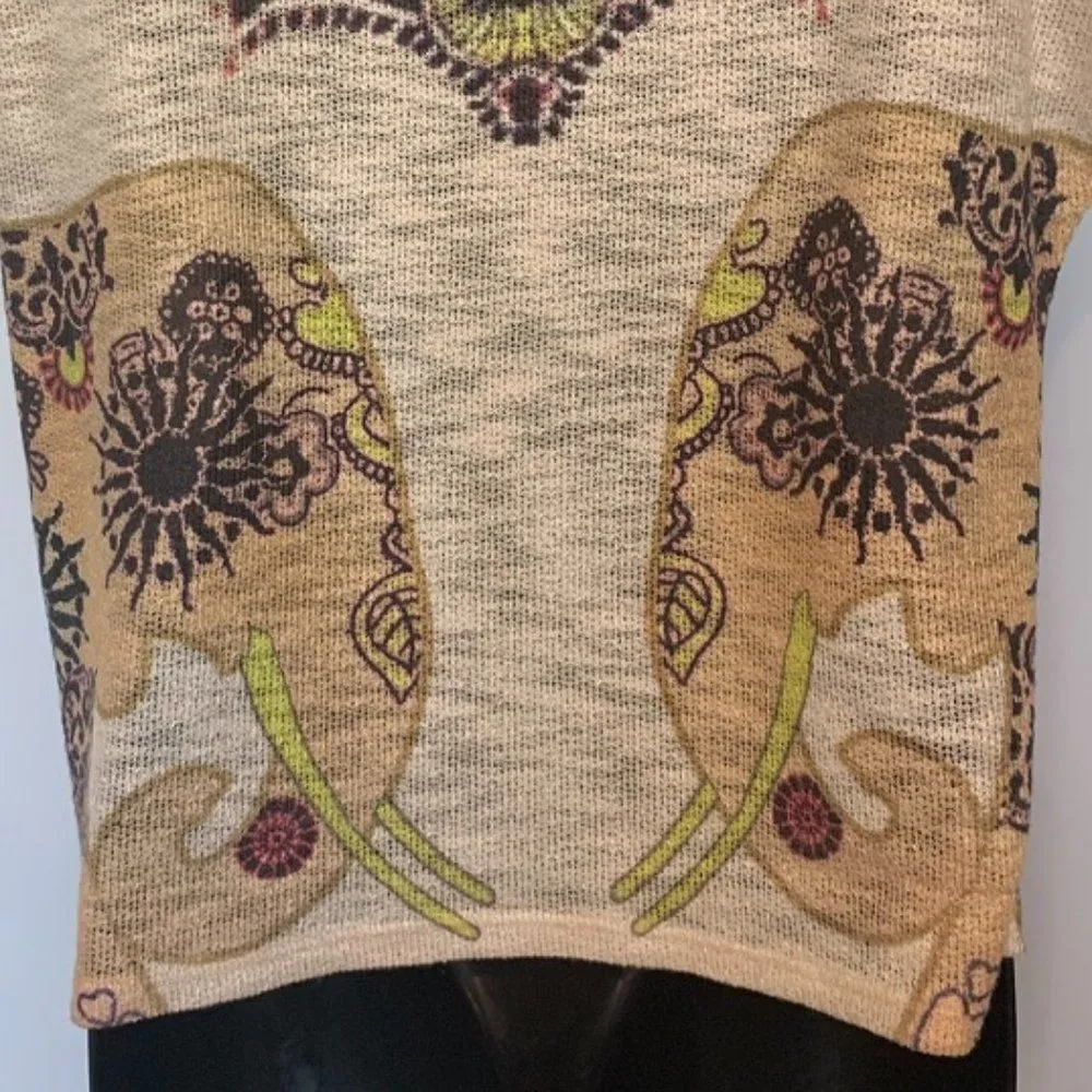 Ginger G BOHO Light Knit Short Sleeve Sweater - Image 5