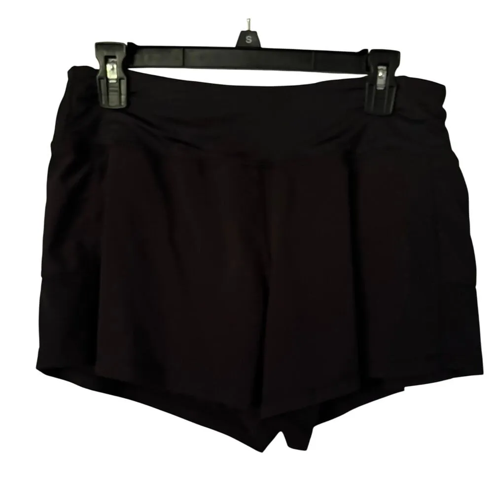 Zelos Black Swim Yoga Exercise Short Lined NWT - Image 2