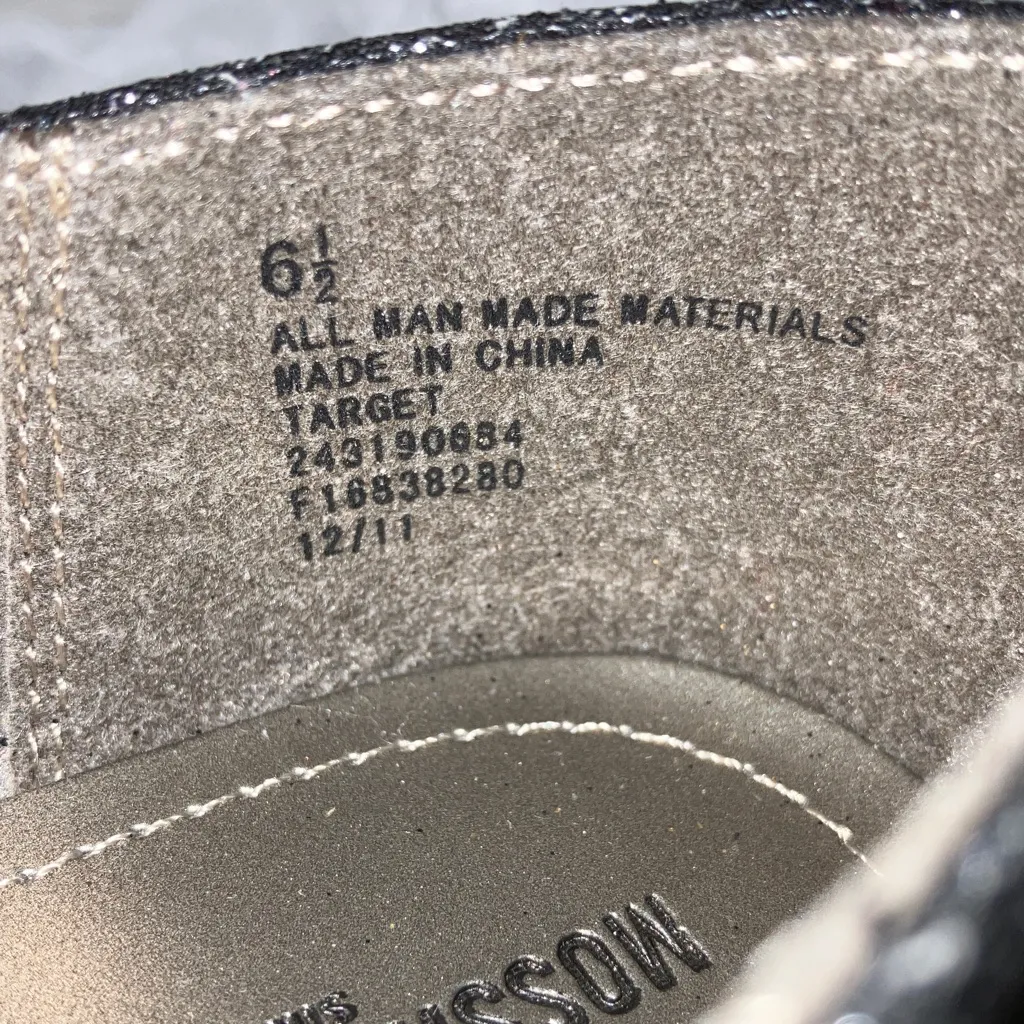 New in Box Mossimo Odell Glitter Ballet Flats, Size 6.5 Black - Image 6