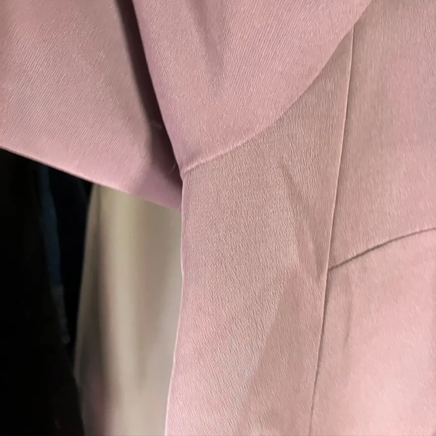Amanda Smith Vintage Pure‎ Silk Pant Suit Set Size 16 Zen Minimalism Mauve New - Image 5