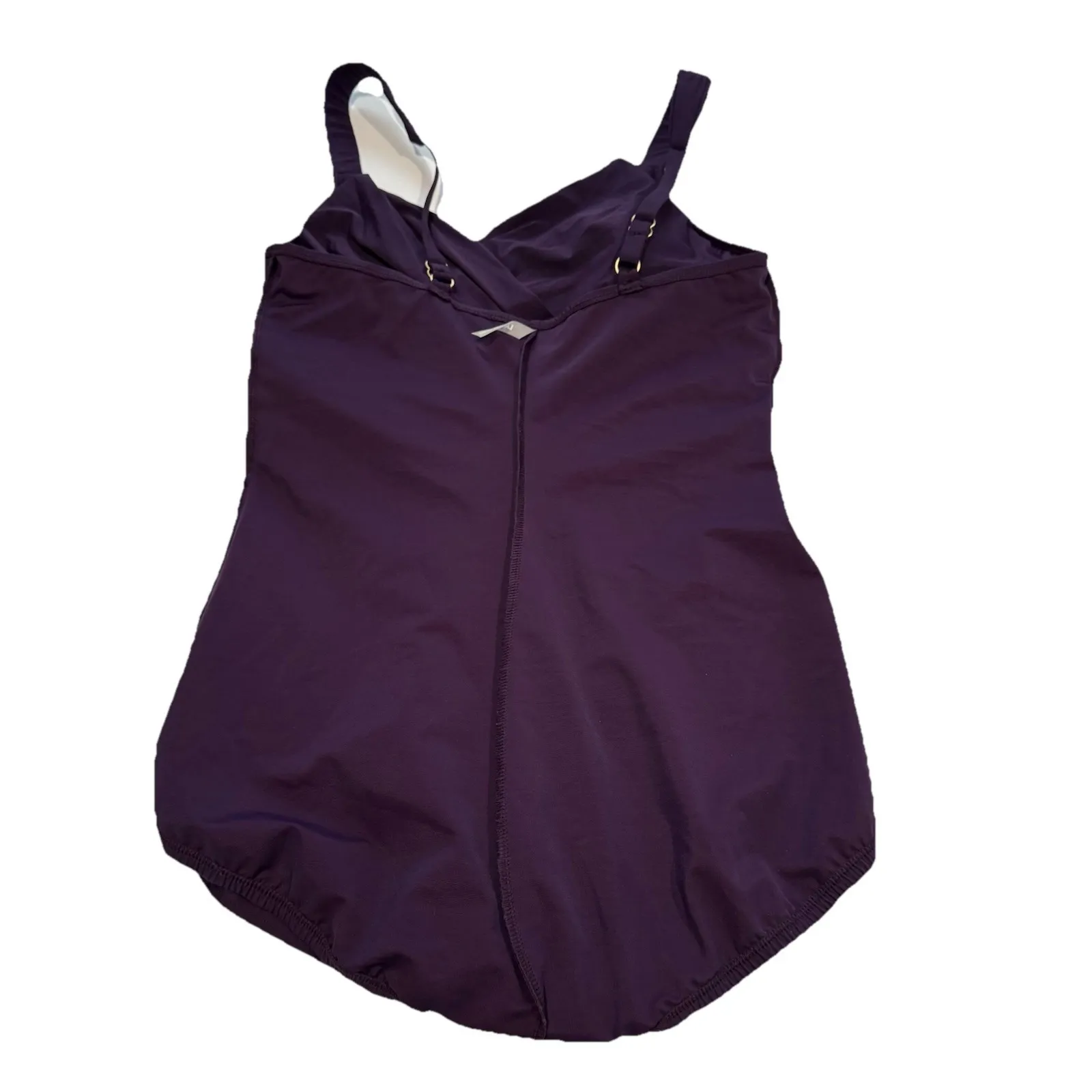 Lands' End Purple SlenderSuit Skirted One Piece Swimsuit Size 10 D - Image 8