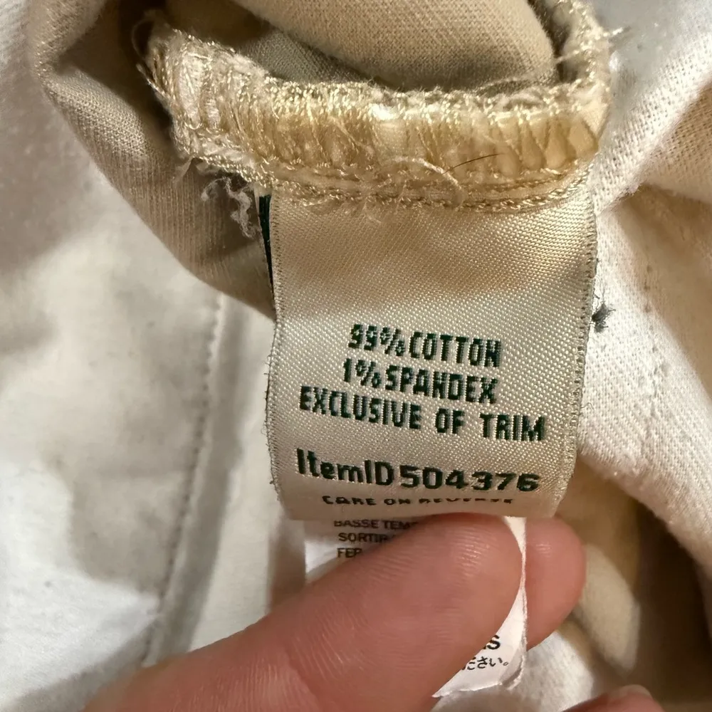 L.L. Bean Womens Favorite Fit Long Inseam Khaki Shorts 20W Tan - Image 6