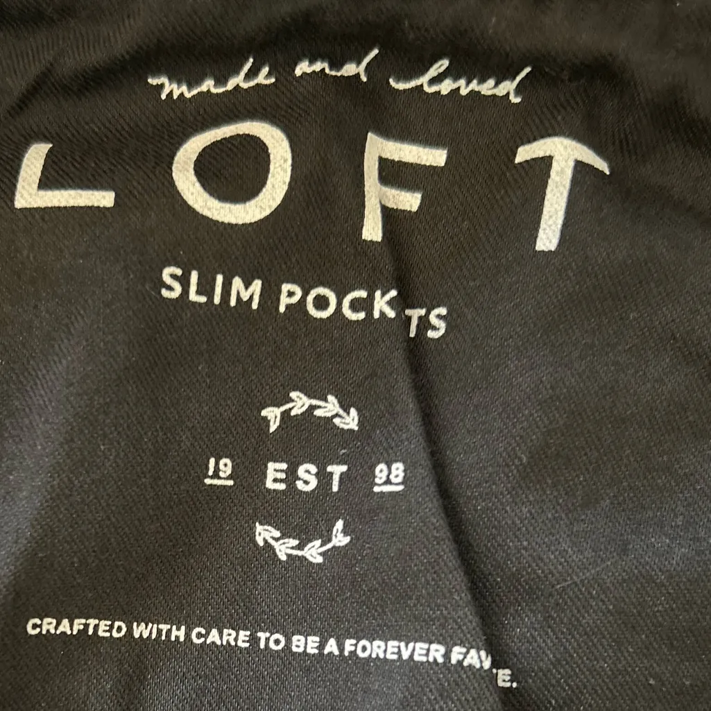 LOFT Plus Black Skinny Slim Jeans Size 16 Like New! - Image 6