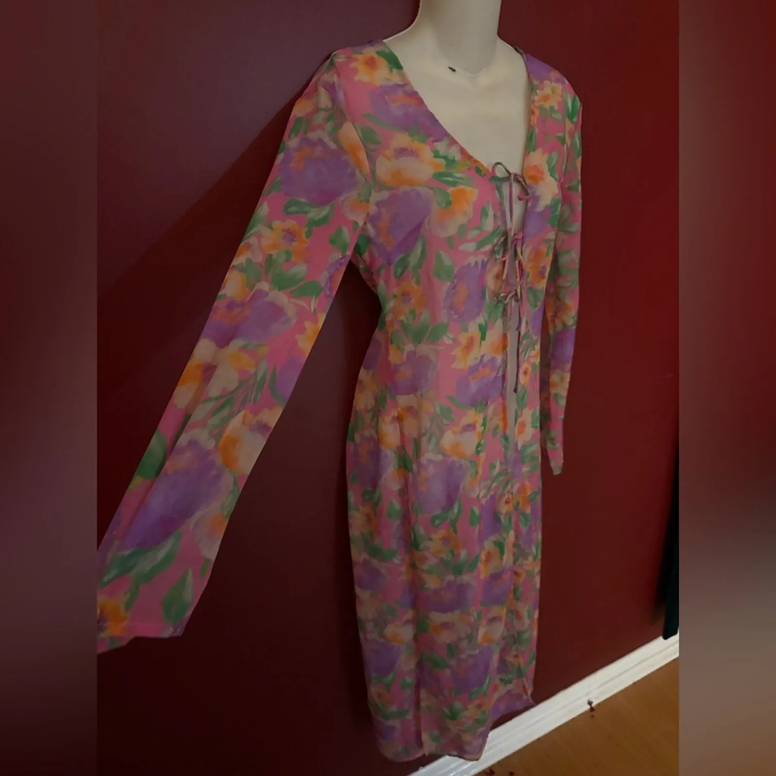 ASOS New  sheer floral duster - Image 8