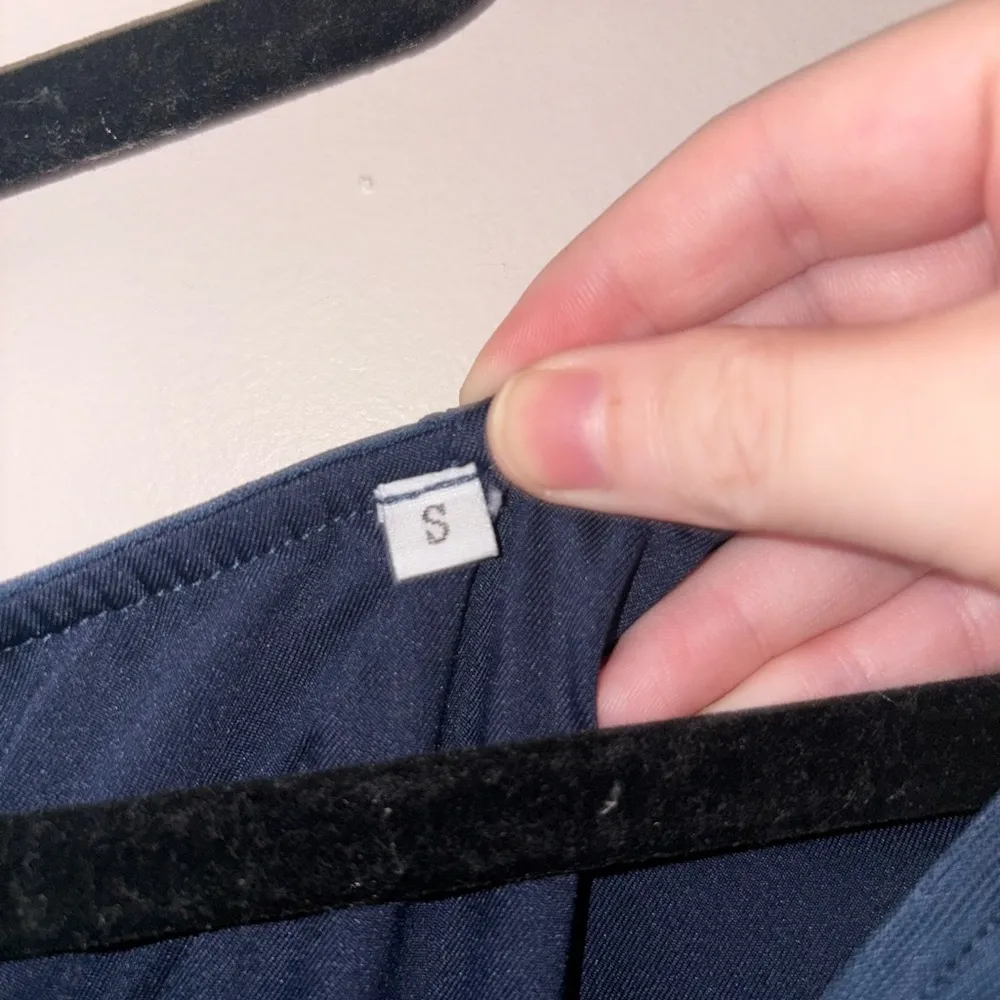 Blue Asymmetrical Ruched Mini Dress - Image 5