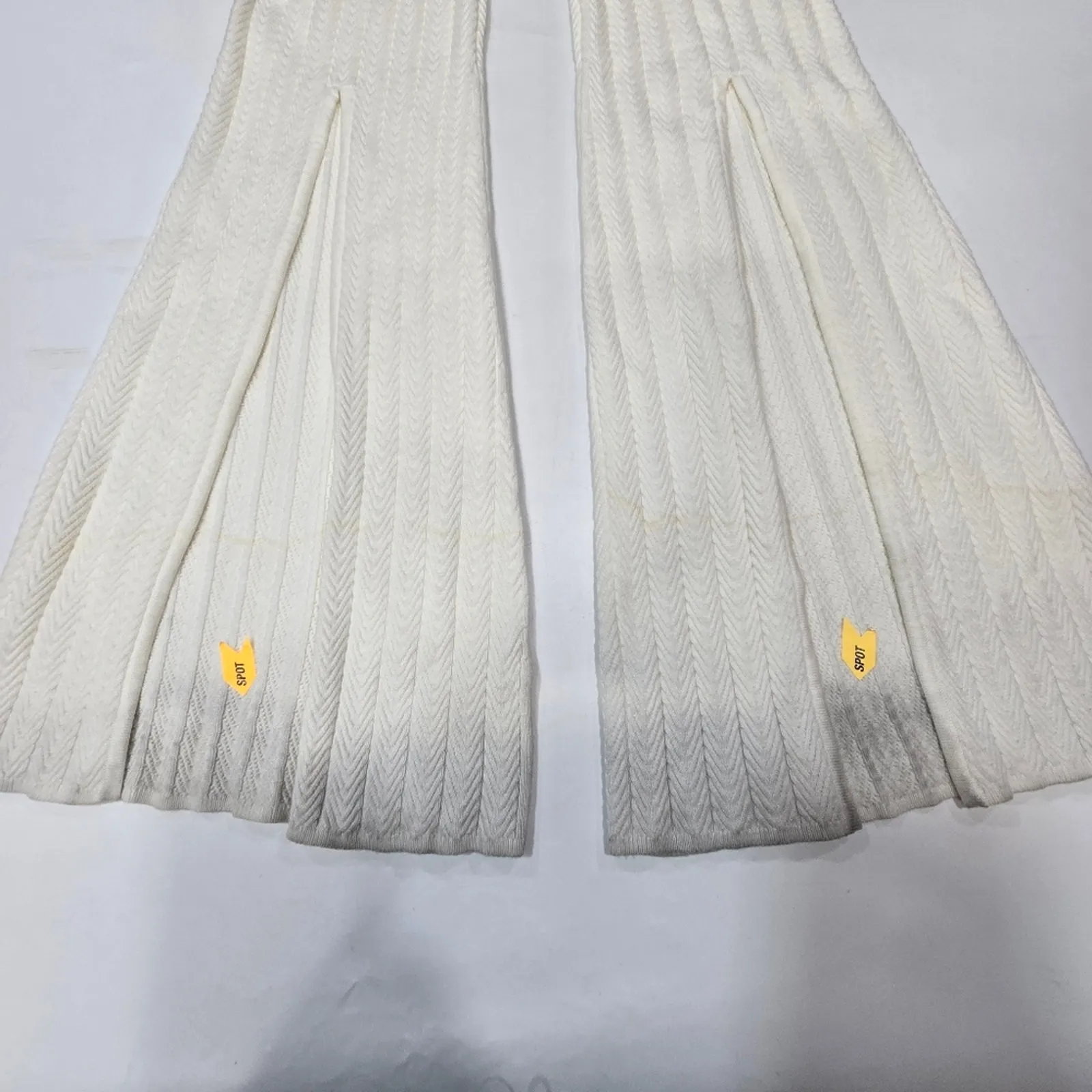 Michael Costello & REVOLVE Amaran Knit Pants in Ivory XS - Image 4