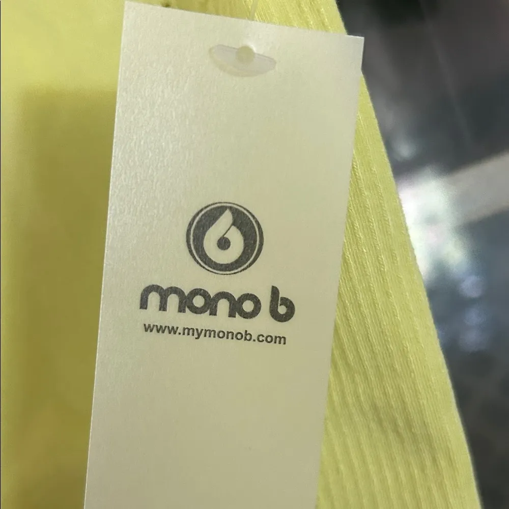 Women’s Mono B top Yellow Size M - Image 3